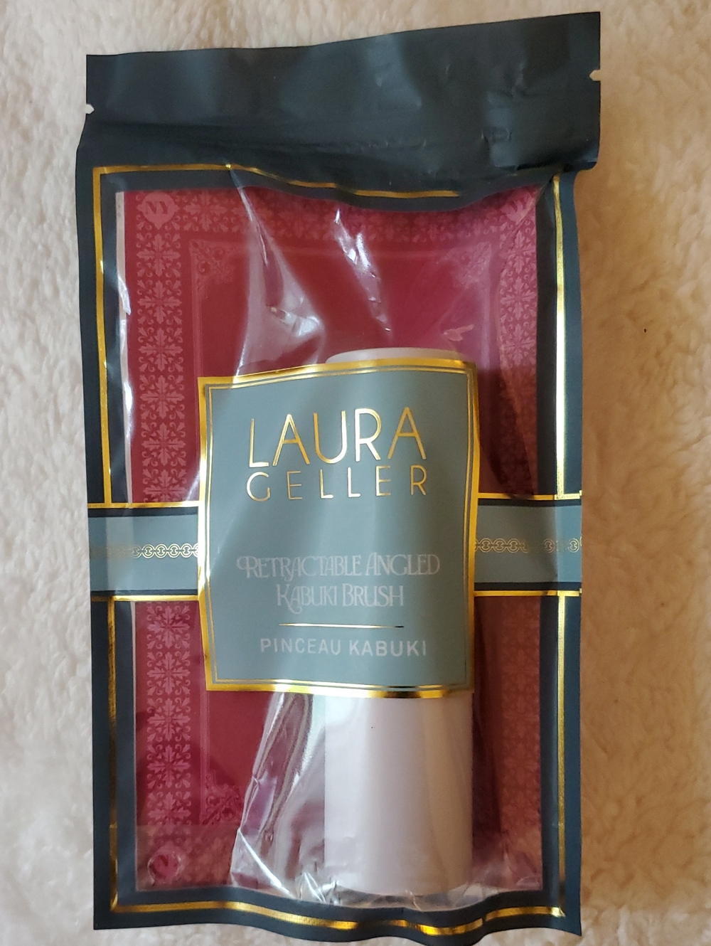 Laura Geller Retractable Angled Kabuki Makeup Brush NIP
